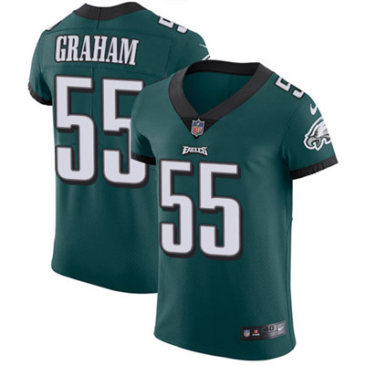 Men’s Nike Philadelphia Eagles #55 Brandon Graham Midnight Green Team Color Stitched NFL Vapor Untouchable Elite Jersey