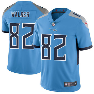 Nike Tennessee Titans #82 Delanie Walker Light Blue Team Color Men’s Stitched NFL Vapor Untouchable Limited Jersey