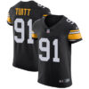 Nike Steelers #91 Stephon Tuitt Black Alternate Men’s Stitched NFL Vapor Untouchable Elite Jersey
