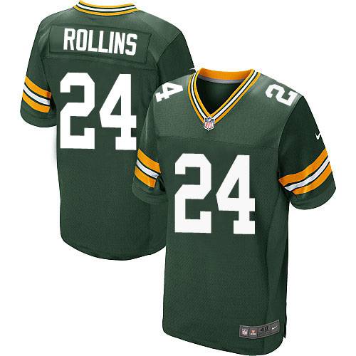 Men’s Green Bay Packers #24 Quinten Rollins Green Elite Jersey