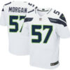 Men’s Seattle Seahawks #57 Mike Morgan White Road NFL Nike Elite Jersey