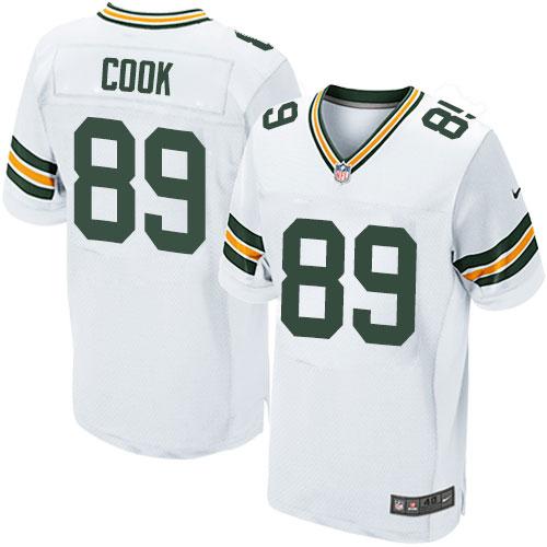 Nike Packers #89 Jared Cook White Men’s Stitched NFL Elite Jersey