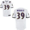 Men’s Baltimore Ravens #39 Danny Woodhead White Road Stitched NFL Nike Elite Jersey