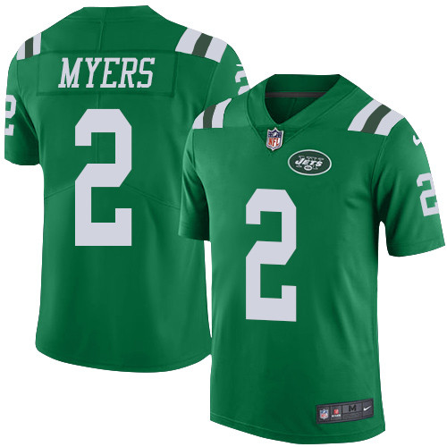 Nike Jets #2 Jason Myers Green Men’s Stitched NFL Limited Rush Jersey