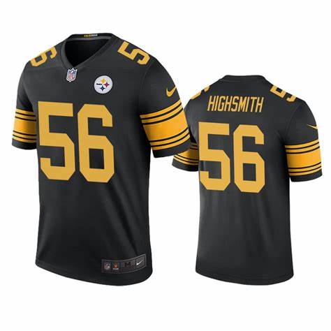 Men’s Pittsburgh Steelers #56 Alex Highsmith Black Color Rush Limited Football Stitched Jersey
