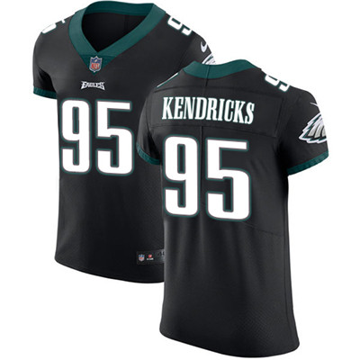 Men’s Nike Philadelphia Eagles #95 Mychal Kendricks Black Alternate Stitched NFL Vapor Untouchable Elite Jersey