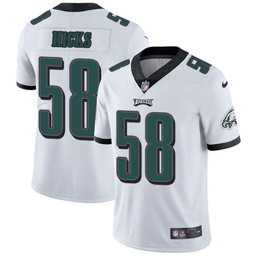 Nike Philadelphia Eagles #58 Jordan Hicks White Men’s Stitched NFL Vapor Untouchable Limited Jersey