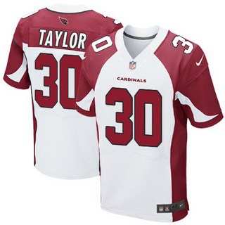 Men’s Arizona Cardinals #30 Stepfan Taylor White Road NFL Nike Elite Jersey