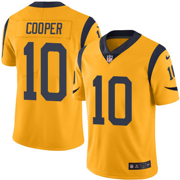 Nike Rams #10 Pharoh Cooper Gold Men’s Stitched NFL Limited Rush Jersey