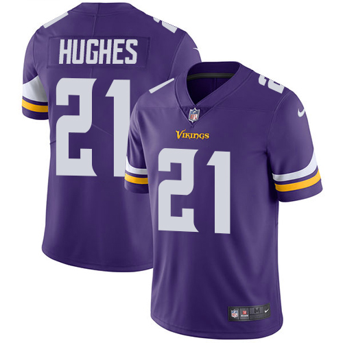Nike Minnesota Vikings #21 Mike Hughes Purple Team Color Men’s Stitched NFL Vapor Untouchable Limited Jersey