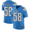 Nike Chargers #58 Uchenna Nwosu Electric Blue Alternate Men’s Stitched NFL Vapor Untouchable Limited Jersey