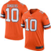Men’s Denver Broncos #10 Emmanuel Sanders Nike Orange Color Rush Legend Jersey