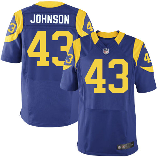 Nike Rams #43 John Johnson Royal Blue Alternate Men’s Stitched NFL Elite Jersey