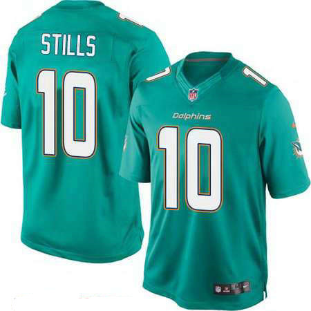 Men’s Miami Dolphins #10 Kenny Stills Green Team Color Stitched NFL Nike Game Jersey