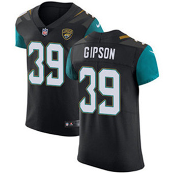 Men’s Nike Jacksonville Jaguars #39 Tashaun Gipson Black Alternate Stitched NFL Vapor Untouchable Elite Jersey