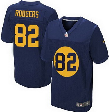 Men’s Green Bay Packers #82 Richard Rodgers Navy Blue Alternate NFL Nike Elite Jersey