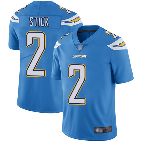 Chargers #2 Easton Stick Electric Blue Alternate Men’s Stitched Football Vapor Untouchable Limited Jersey