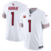 Men’s Arizona Cardinals #1 Kyler Murray White 2023 F.U.S.E. With 4-Star C Patch Vapor Untouchable F.U.S.E. Limited Football Stitched Jersey
