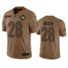 Men’s Cincinnati Bengals #28 Joe Mixon 2023 Brown Salute To Service Limited Football Stitched Jersey