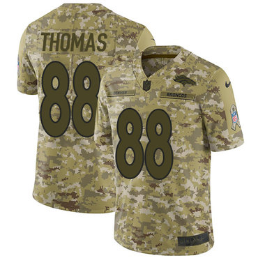 Nike Broncos #88 Demaryius Thomas Camo Men’s Stitched NFL Limited 2018 Salute To Service Jersey