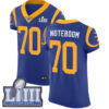 #70 Elite Joseph Noteboom Royal Blue Nike NFL Alternate Men’s Jersey Los Angeles Rams Vapor Untouchable Super Bowl LIII Bound