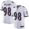Nike Baltimore Ravens #98 Brandon Williams White Men’s Stitched NFL Vapor Untouchable Limited Jersey