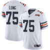 Bears #75 Kyle Long White Alternate Men’s Stitched Football Vapor Untouchable Limited 100th Season Jersey