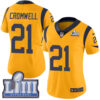 #21 Limited Nolan Cromwell Gold Nike NFL Women’s Jersey Los Angeles Rams Rush Vapor Untouchable Super Bowl LIII Bound