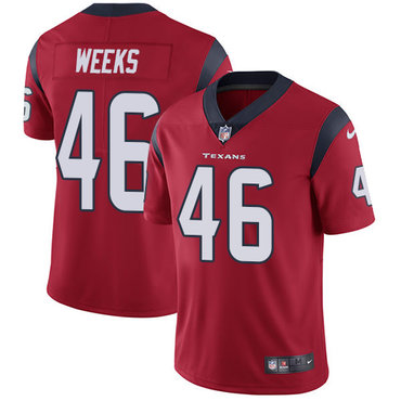 Nike Houston Texans #46 Jon Weeks Red Alternate Men’s Stitched NFL Vapor Untouchable Limited Jersey