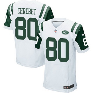 Men’s New York Jets #80 Wayne Chrebet White Retired Player NFL Nike Elite Jersey