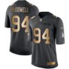 Nike Seattle Seahawks #94 Malik McDowell Black Men’s Stitched NFL Limited Gold Salute To Service Jersey