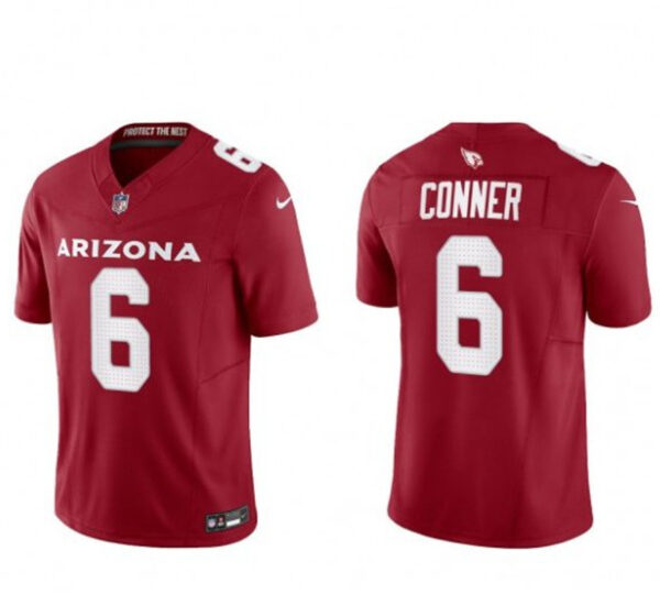 Men’s Arizona Cardinals #6 James Conner Red 2023 F.U.S.E. Vapor Untouchable F.U.S.E. Limited Football Stitched Jersey