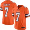 Nike Broncos #7 John Elway Orange Men’s Stitched NFL Limited Rush Jersey