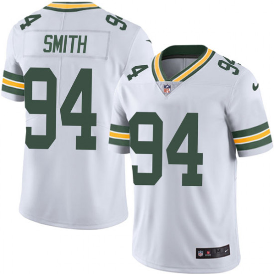 Men’s Green Bay Packers #94 Preston Smith Limited Vapor Untouchable Nike White Jersey