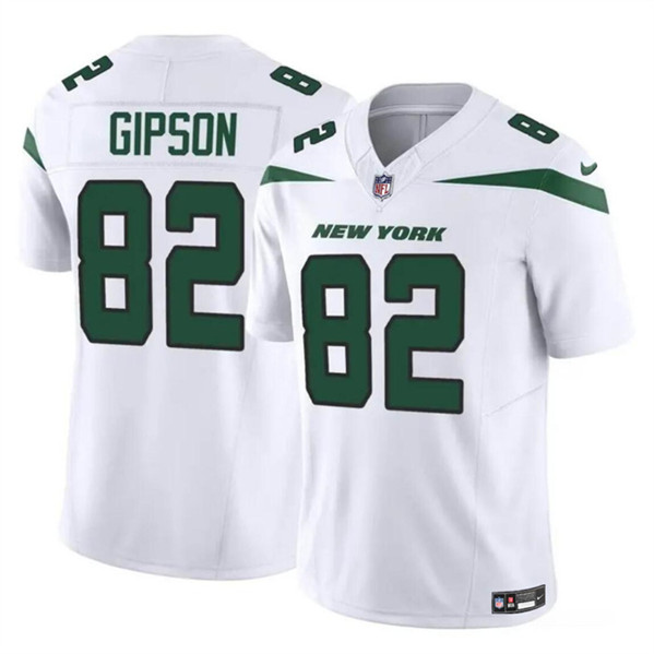 Men’s New York Jets #82 Xavier Gipson 2023 F.U.S.E. White Vapor Untouchable Limited Football Stitched Jersey