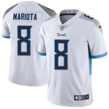 Nike Tennessee Titans #8 Marcus Mariota White Men’s Stitched NFL Vapor Untouchable Limited Jersey