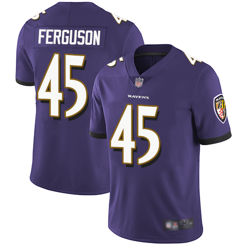 Ravens #45 Jaylon Ferguson Purple Team Color Men’s Stitched Football Vapor Untouchable Limited Jersey