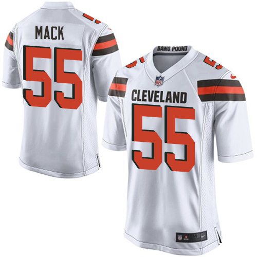 Men’s Cleveland Browns #55 Alex Mack 2015 Nike White Elite Jersey