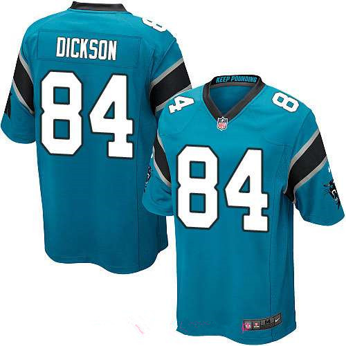 Men’s Carolina Panthers #84 Ed Dickson Game Light Blue Alternate Stitched NFL Nike Game Jersey
