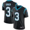 Panthers #3 Will Grier Black Team Color Men’s Stitched Football Vapor Untouchable Limited Jersey