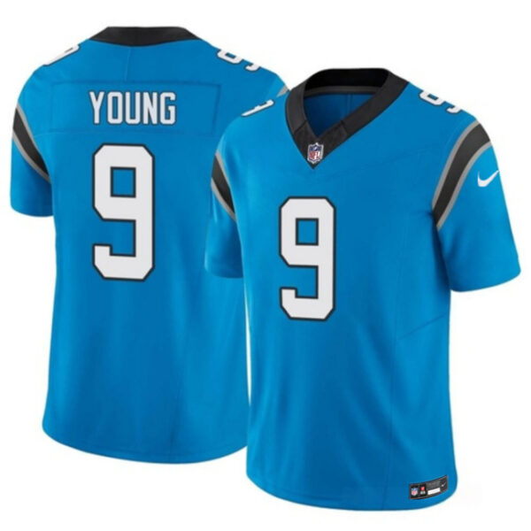 Men’s Carolina Panthers #9 Bryce Young Blue 2023 F.U.S.E. Vapor Untouchable Football Stitched Jersey