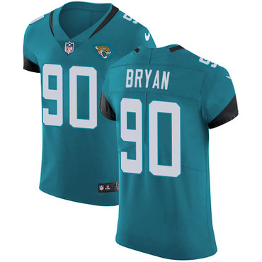 Nike Jacksonville Jaguars #90 Taven Bryan Teal Green Team Color Men’s Stitched NFL Vapor Untouchable Elite Jersey