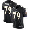 Nike Baltimore Ravens #79 Ronnie Stanley Black Alternate Men’s Stitched NFL Vapor Untouchable Limited Jersey
