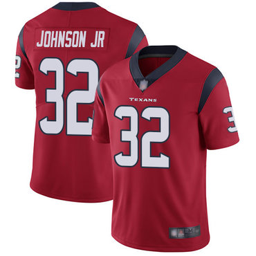 Texans #32 Lonnie Johnson Jr. Red Alternate Men’s Stitched Football Vapor Untouchable Limited Jersey