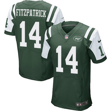 Men’s New York Jets #14 Ryan Fitzpatrick Green Team Color NFL Nike Elite Jersey