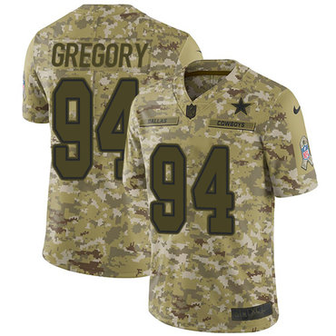 Nike Cowboys #94 Randy Gregory Camo Men’s Stitched NFL Limited 2018 Salute To Service Jersey