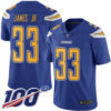 Chargers #33 Derwin James Jr Electric Blue Men’s Stitched Football Limited Rush 100th Season Jersey