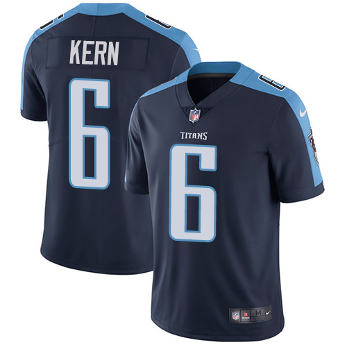 Nike Titans #6 Brett Kern Navy Blue Alternate Men’s Stitched NFL Vapor Untouchable Limited Jersey