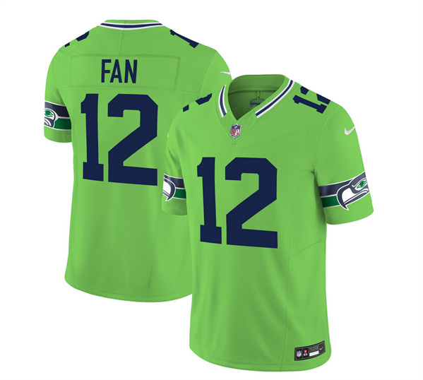Men’s Seattle Seahawks #12 Fan 2023 F.U.S.E. Green Limited Football Stitched Jersey