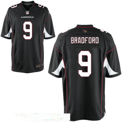 Men’s Arizona Cardinals #9 Sam Bradford Black Alternate Stitched NFL Nike Elite Jersey